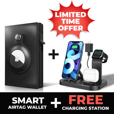 EDGE™ Smart AirTag Wallet + Free Charging Station - edgessentials